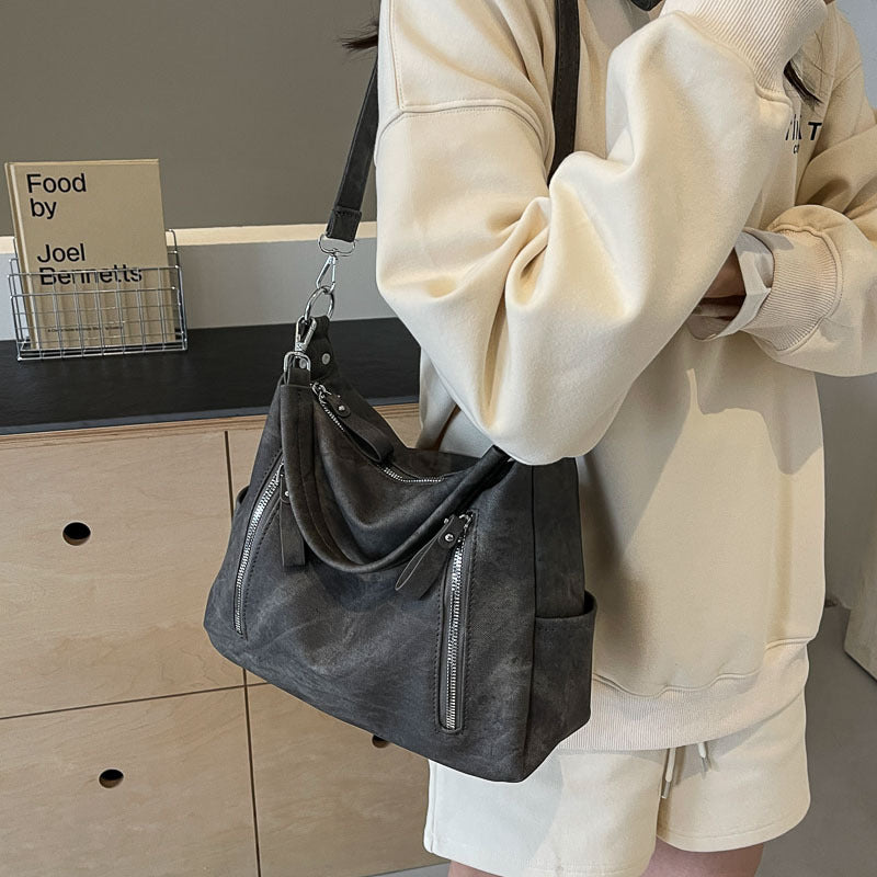 Women’s Large Capacity Shoulder Bag – Simple Casual Fashion Tote