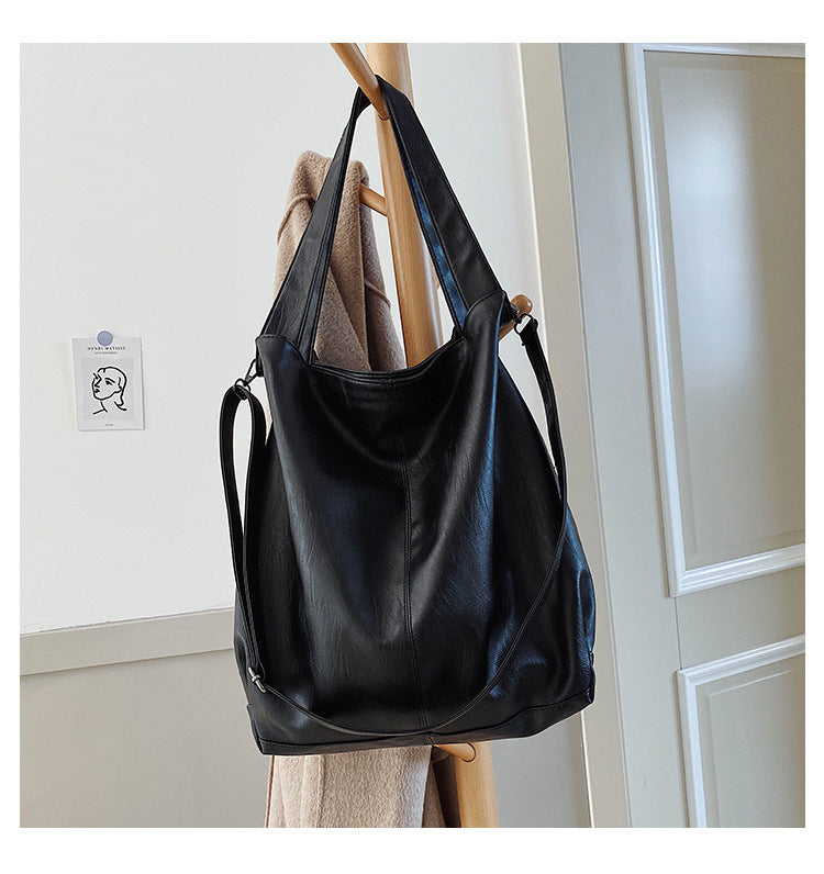 Retro Messenger Tote – Women’s Casual Large Capacity Handbag