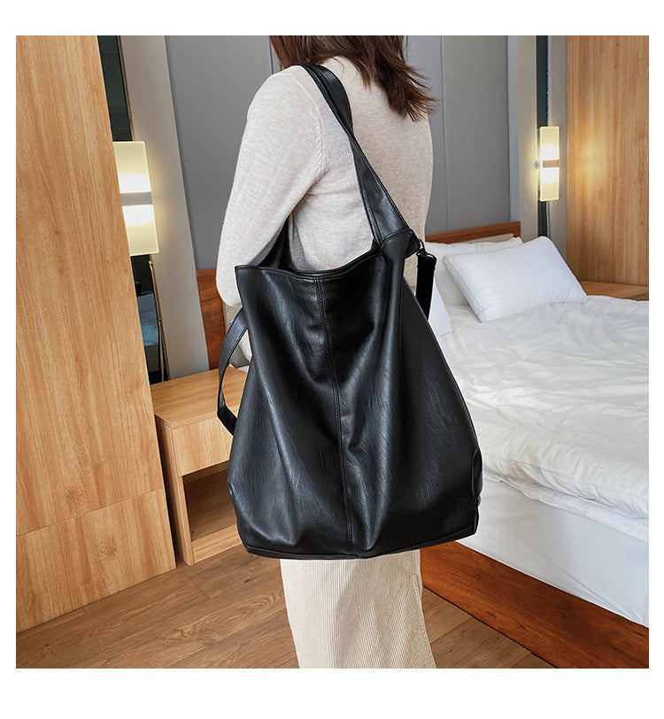 Retro Messenger Tote – Women’s Casual Large Capacity Handbag