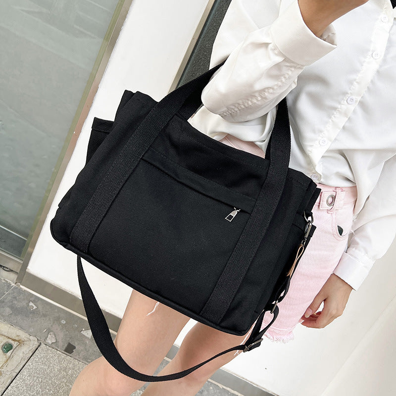 Women’s Canvas Tote Bag – High Quality Large Capacity Shoulder Handbag