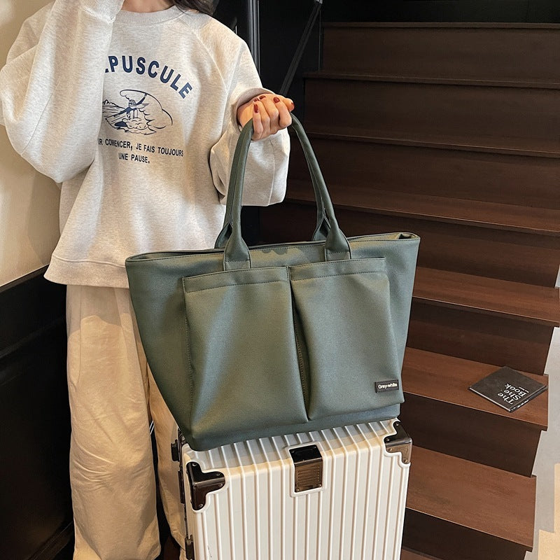 Lightweight Shoulder Bag – Sporty Casual PU Tote for Everyday Use