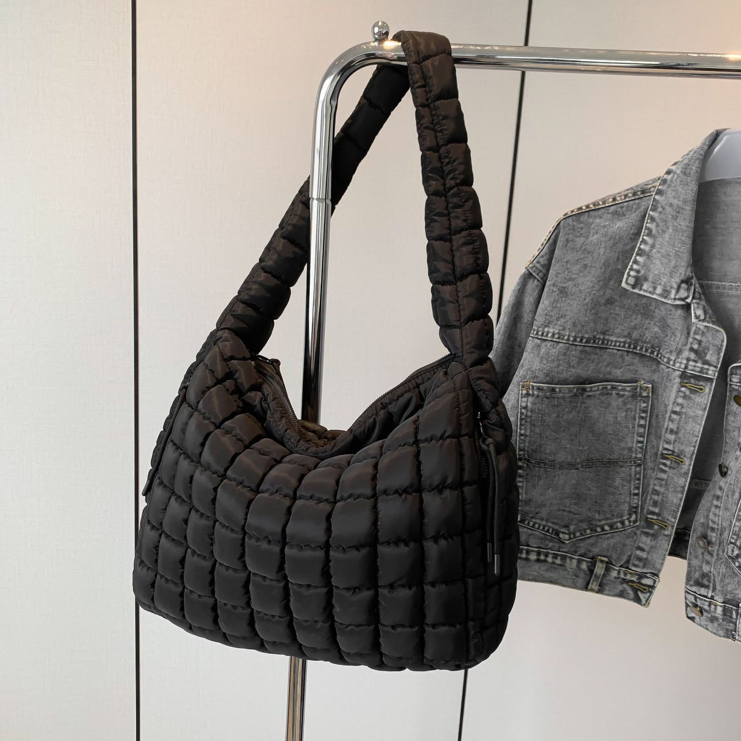 Pleated Cloud Shoulder Bag – Women’s Fashion Large Crossbody Tote