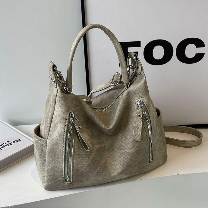 Women’s Large Capacity Shoulder Bag – Simple Casual Fashion Tote
