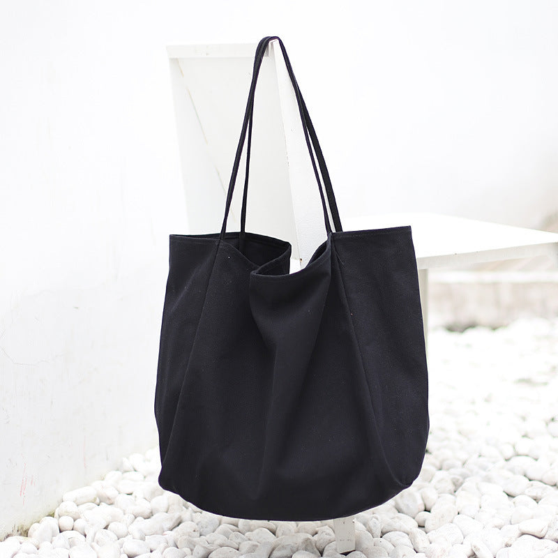 Large Canvas Shoulder Bag – Women’s High Capacity Shopping Tote