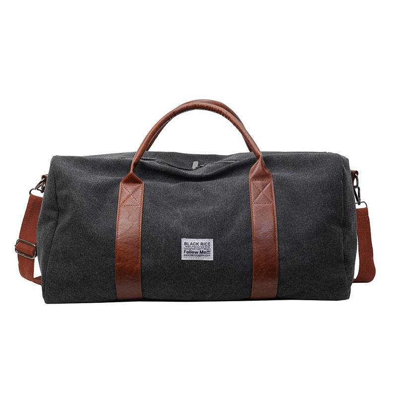 Folding Canvas Travel Tote Bag – Large Capacity Shoulder & Crossbody Bag