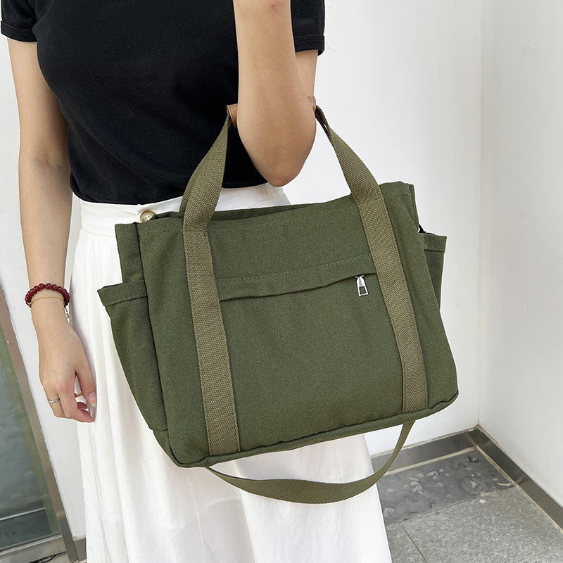 Women’s Canvas Tote Bag – High Quality Large Capacity Shoulder Handbag