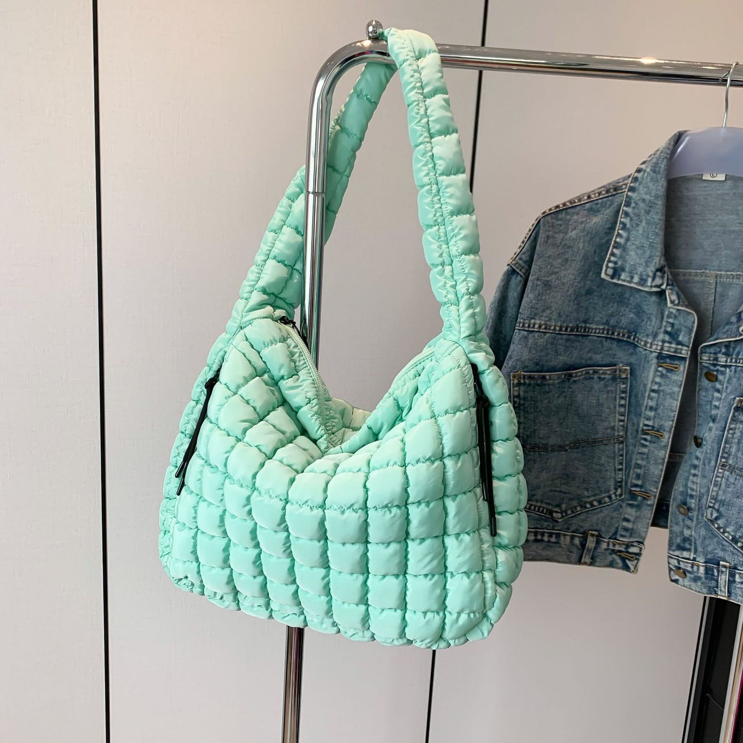Pleated Cloud Shoulder Bag – Women’s Fashion Large Crossbody Tote