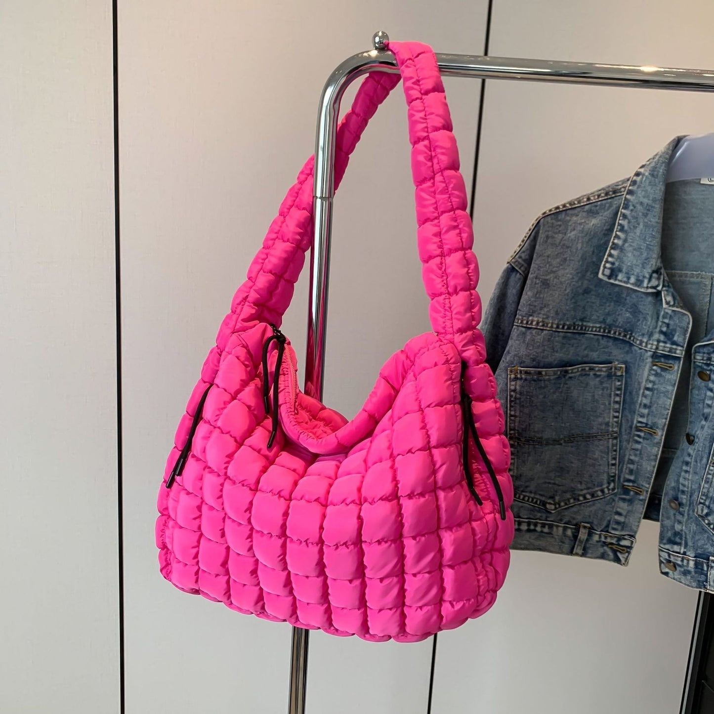 Pleated Cloud Shoulder Bag – Women’s Fashion Large Crossbody Tote