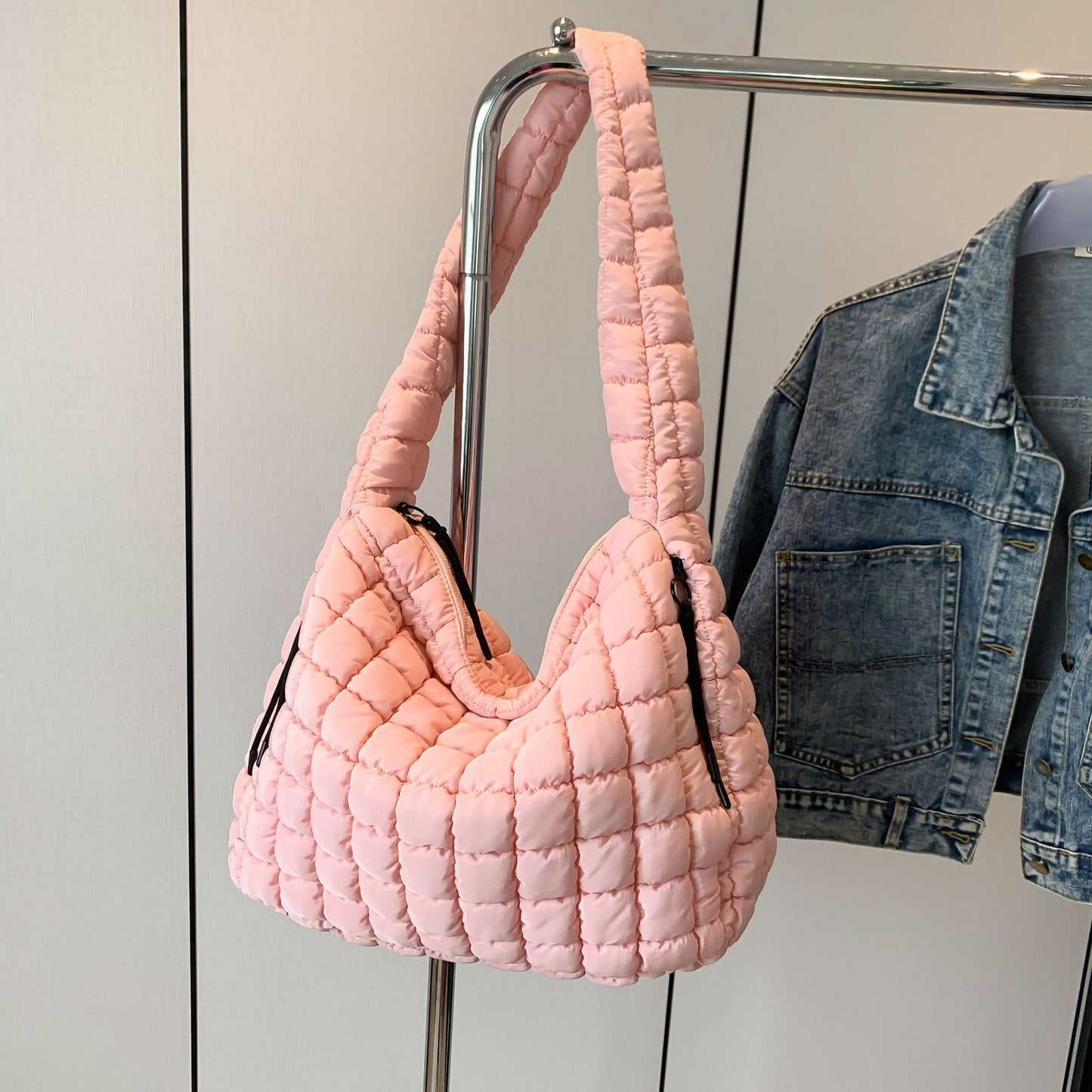 Pleated Cloud Shoulder Bag – Women’s Fashion Large Crossbody Tote