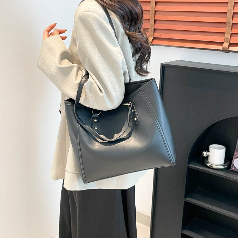 Korean Style Shoulder Bag – Women’s PU Underarm Tote