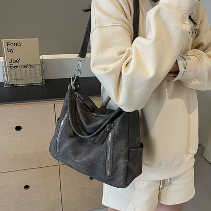 Women’s Large Capacity Shoulder Bag – Simple Casual Fashion Tote