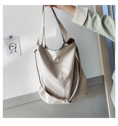 Retro Messenger Tote – Women’s Casual Large Capacity Handbag