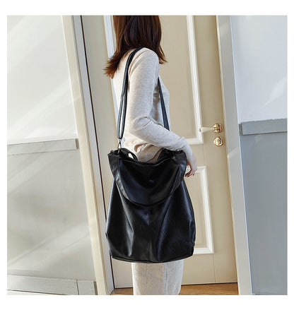 Retro Messenger Tote – Women’s Casual Large Capacity Handbag