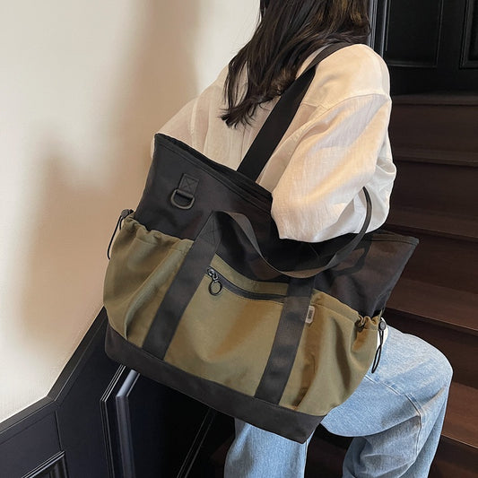 Women’s Travel Fitness Bag – Lightweight Oxford Yoga Shoulder Tote