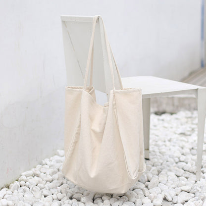Large Canvas Shoulder Bag – Women’s High Capacity Shopping Tote