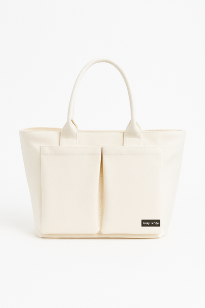 Lightweight Shoulder Bag – Sporty Casual PU Tote for Everyday Use