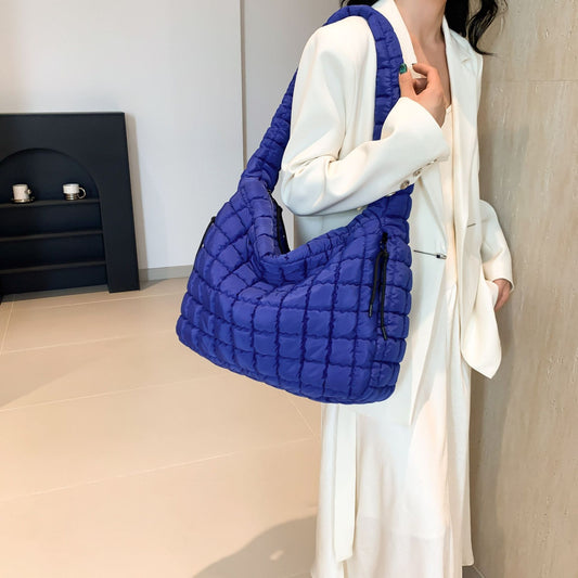 Pleated Cloud Shoulder Bag – Women’s Fashion Large Crossbody Tote