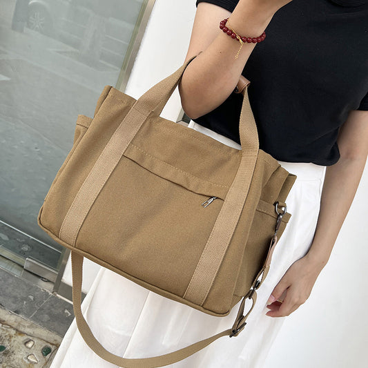 Women’s Canvas Tote Bag – High Quality Large Capacity Shoulder Handbag