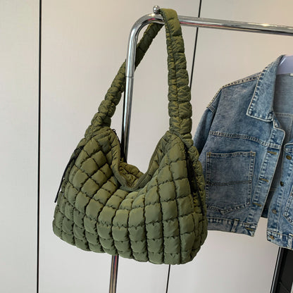Pleated Cloud Shoulder Bag – Women’s Fashion Large Crossbody Tote