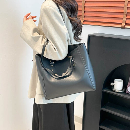 Korean Style Shoulder Bag – Women’s PU Underarm Tote
